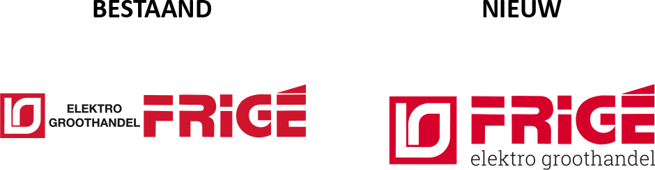 Frigé oude en nieuwe logo